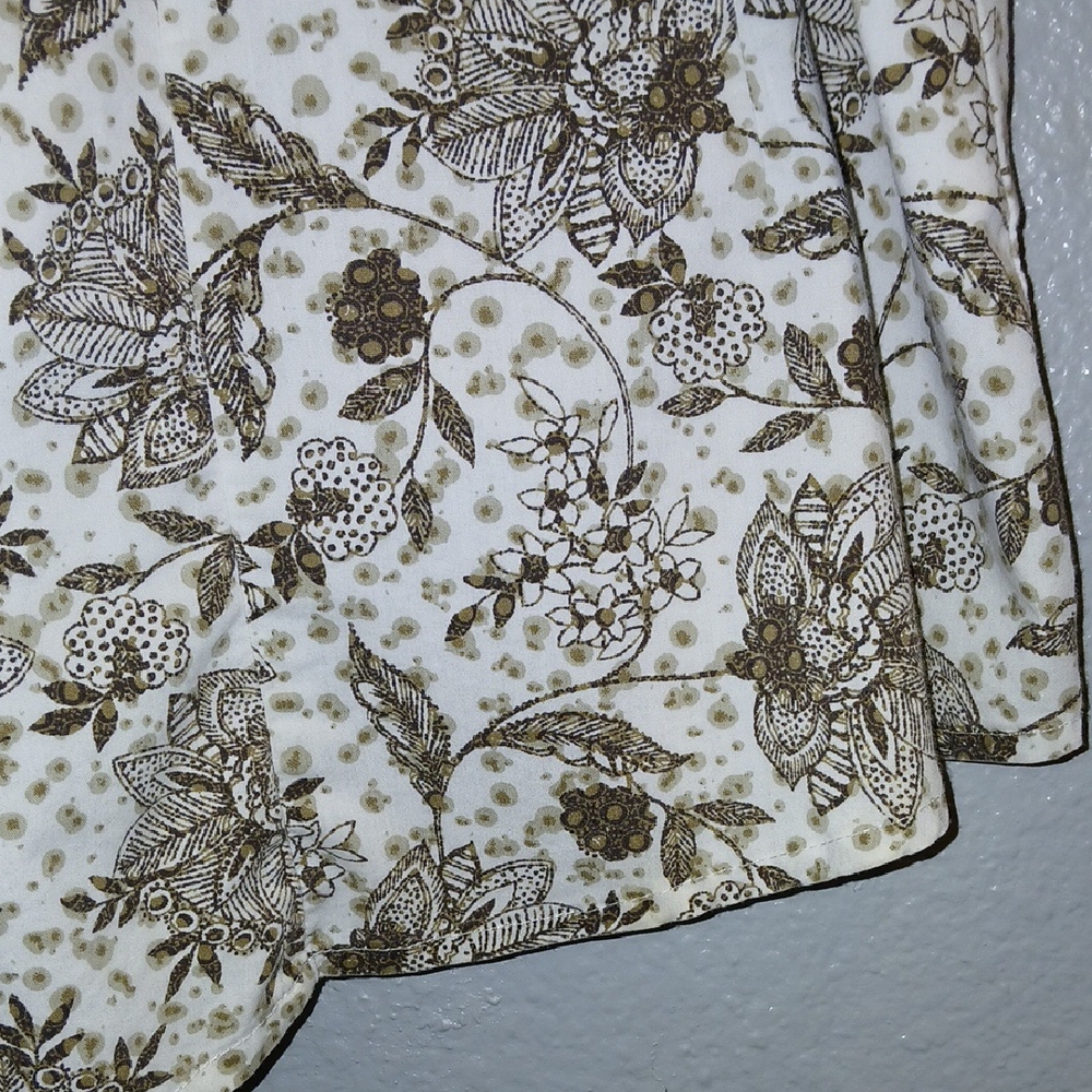 Badic Editions Brown Floral Top - Picture 4 of 6
